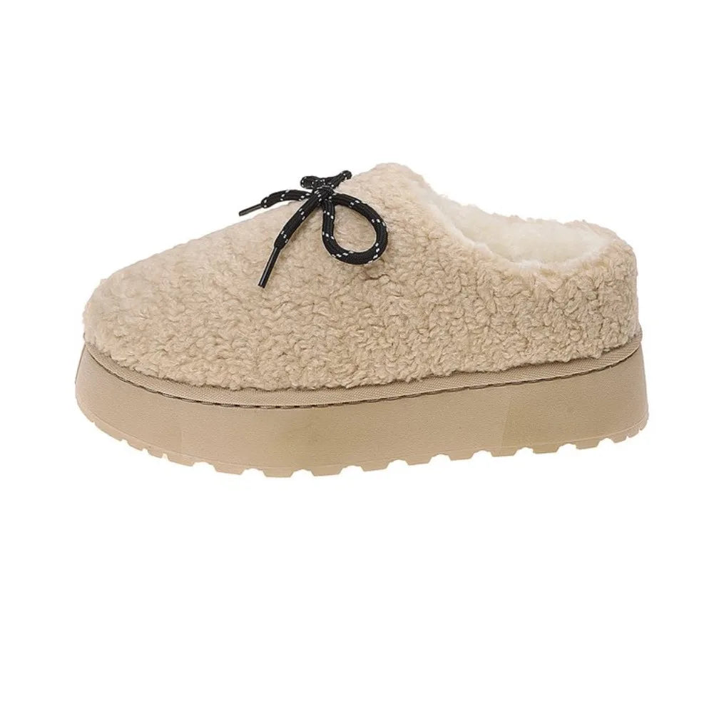 Zahara | Women's Warm Plush Cotton Ankle Boots - Soft Sole Fleece Snow Shoes & Outdoor Slippers