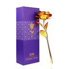 24-Karat vergoldete rote Rose mit Geschenkbox – Kreative künstliche Ewige Rose als Andenken zum Muttertag, Valentinstag, Jahrestag & Geburtstag