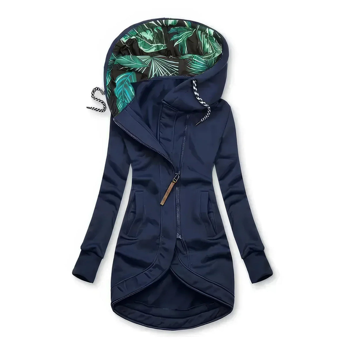 Inspire | Women's Contrast Lining Jacket - Printed Lined Casual Coat