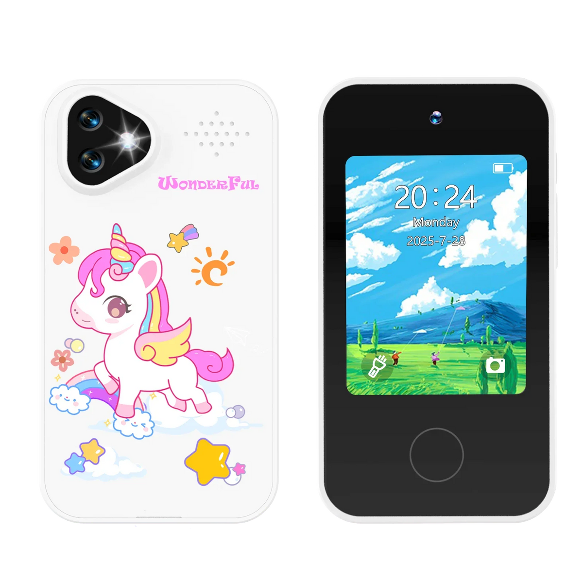 Kids Smartphone Toy with Dual Camera - 1080P HD Video & MP3 Music Player with Games
