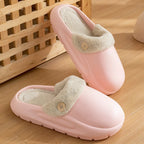 Zahara | Waterproof Winter Plush Slippers for Women & Men - Warm Thermal House Shoes with Detachable Fleece Lining & Anti-Slip Rubber Sole