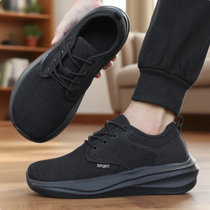 Hommes | Men's Casual Wide Barefoot Shoes - Unisex Minimalist Zero Drop Trail Running & Walking Shoes with Non-Slip Rubber Sole, Breathable