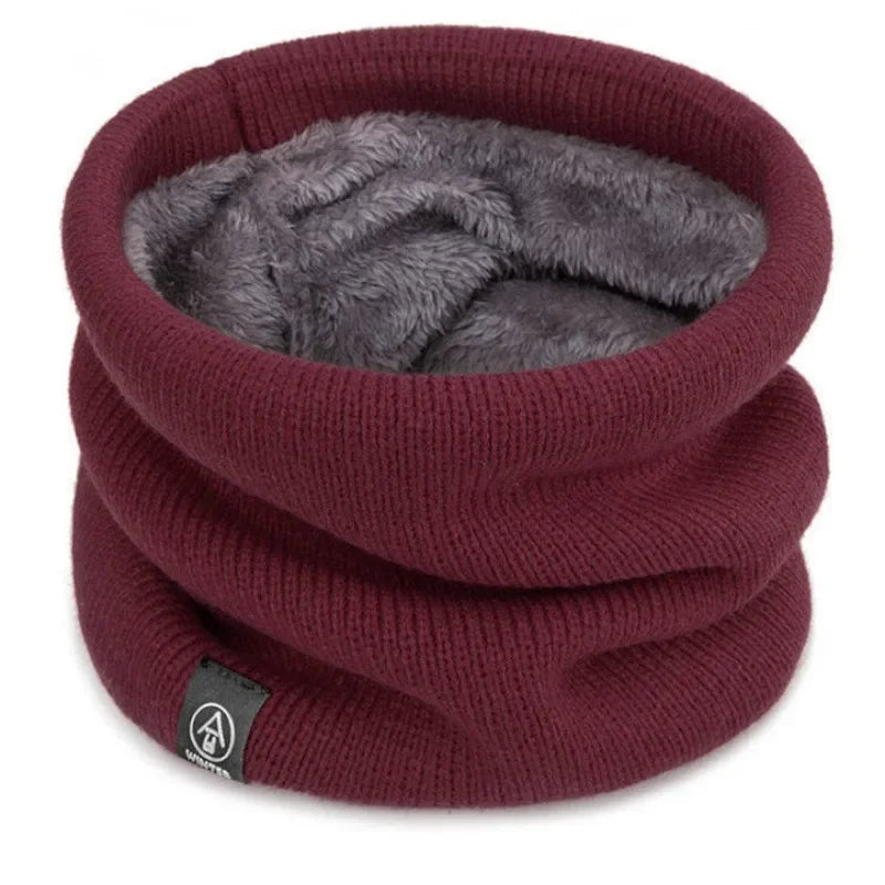 Gestrickter Nackenwärmer Sportschal für Damen & Herren – Dicker Thermo-Winter-Schlauchschal & Gesichtsschutz für Laufen, Skifahren, Wandern & Kälte
