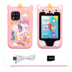 Kids Smartphone Toy with Dual Camera - Touchscreen Unicorn MP3 Music Player for Ages 3-8