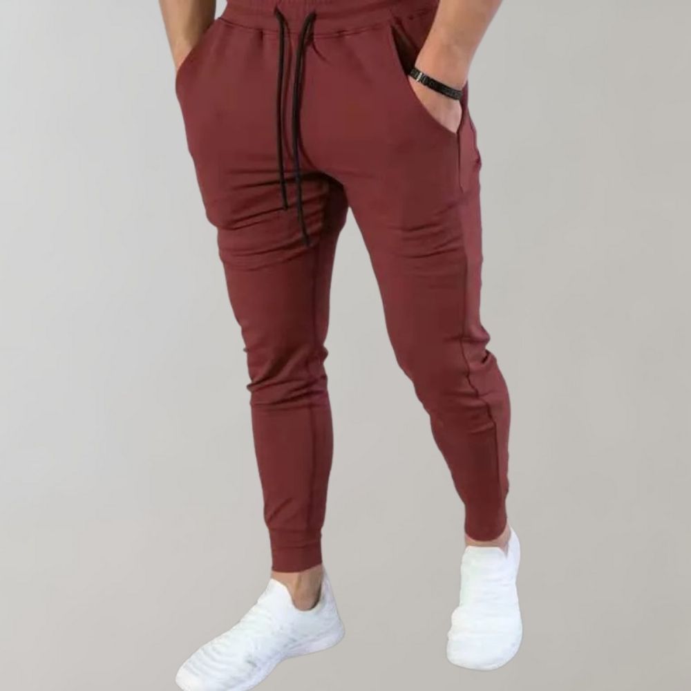 Men's Slim Fit Joggers – Breathable Stretch Active Fit-men's sweatpants-Blue-M-