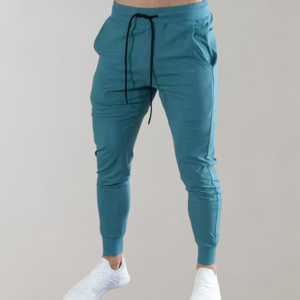 Men's Slim Fit Joggers – Breathable Stretch Active Fit-men's sweatpants-Black-M-
