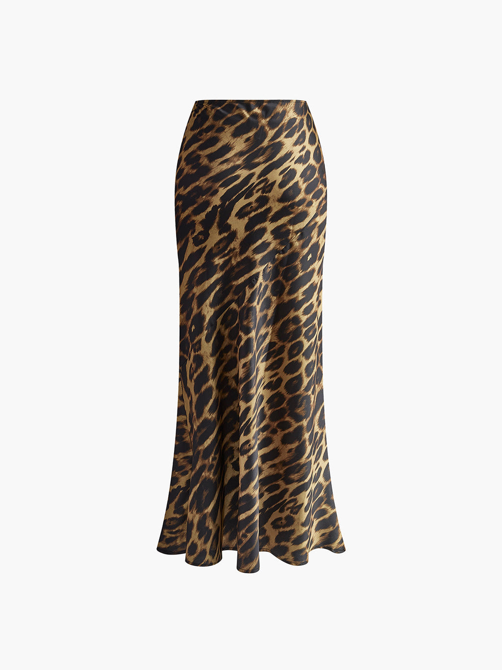 Auraya | Leopard Print Maxi Skirt for Women - Slim Fit Low Rise Bold Flattering Elegant Fit-Women's Skirt-Leopard-XS-Camoufit