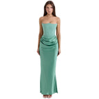 Sloane Corset Maxi Dress – Strapless Elegant Evening Gown-Wedding Guest Dresses-Sage Green-XS-Camoufit