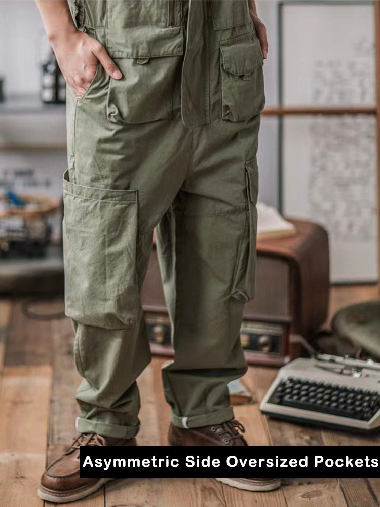 Sloppy Overalls with 10 Functional Pockets-Jumpsuits & Overalls-Camoufit