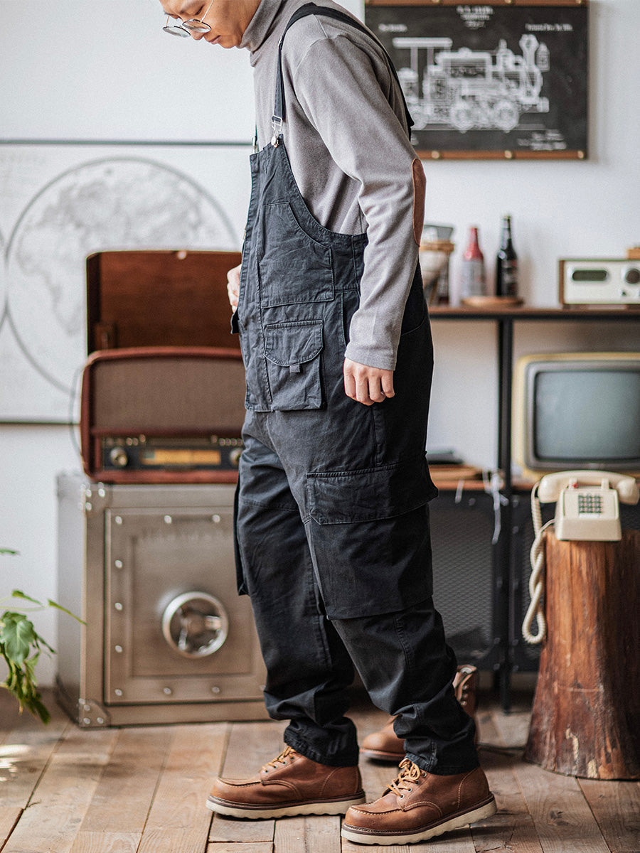 Sloppy Overalls with 10 Functional Pockets-Jumpsuits & Overalls-Camoufit