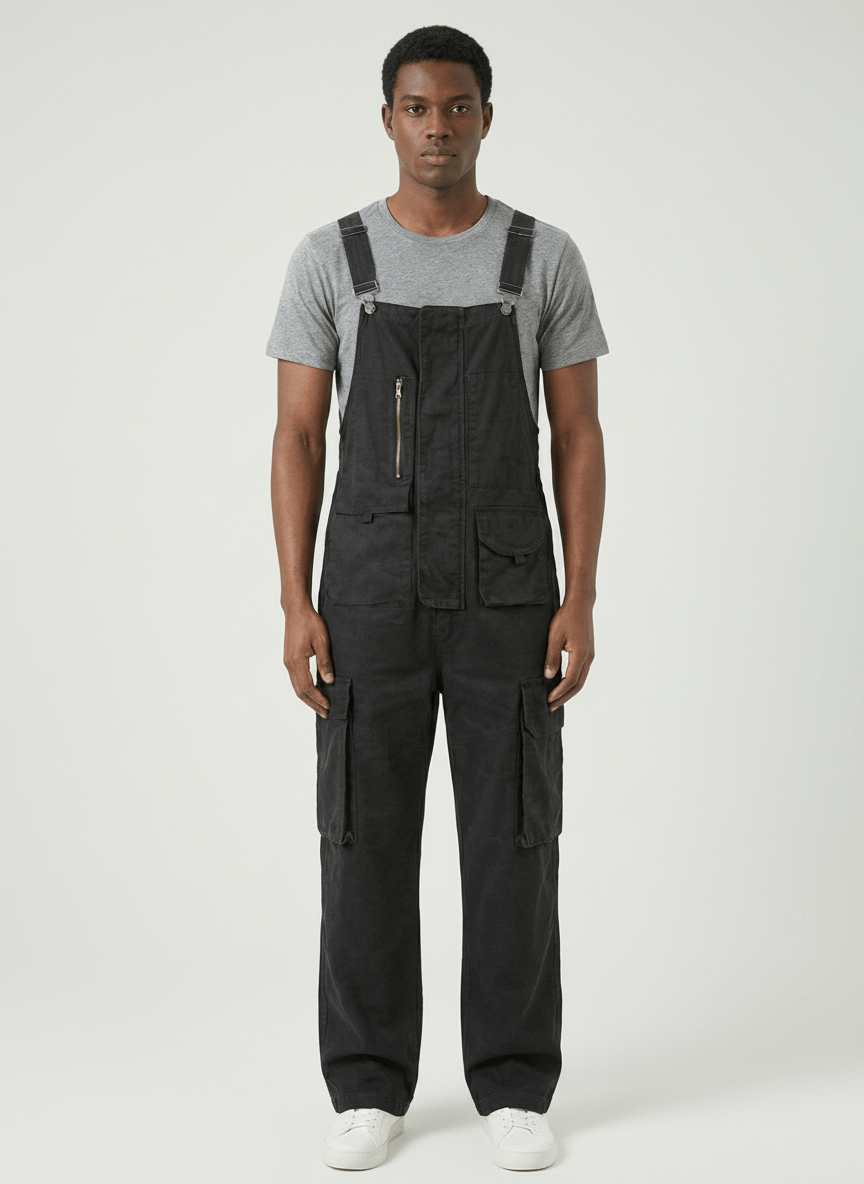 Sloppy Overalls with 10 Functional Pockets-Overalls-CAMOUFIT-Olive-S-Camoufit
