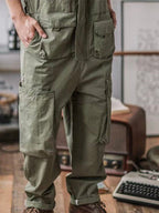 Sloppy Overalls with 10 Functional Pockets-Overalls-CAMOUFIT-Olive-S-Camoufit