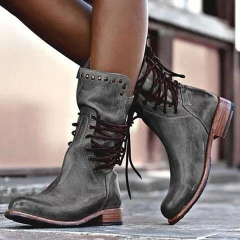 Solis | Women's Ankle Boots Low Heel - Comfortable Booties