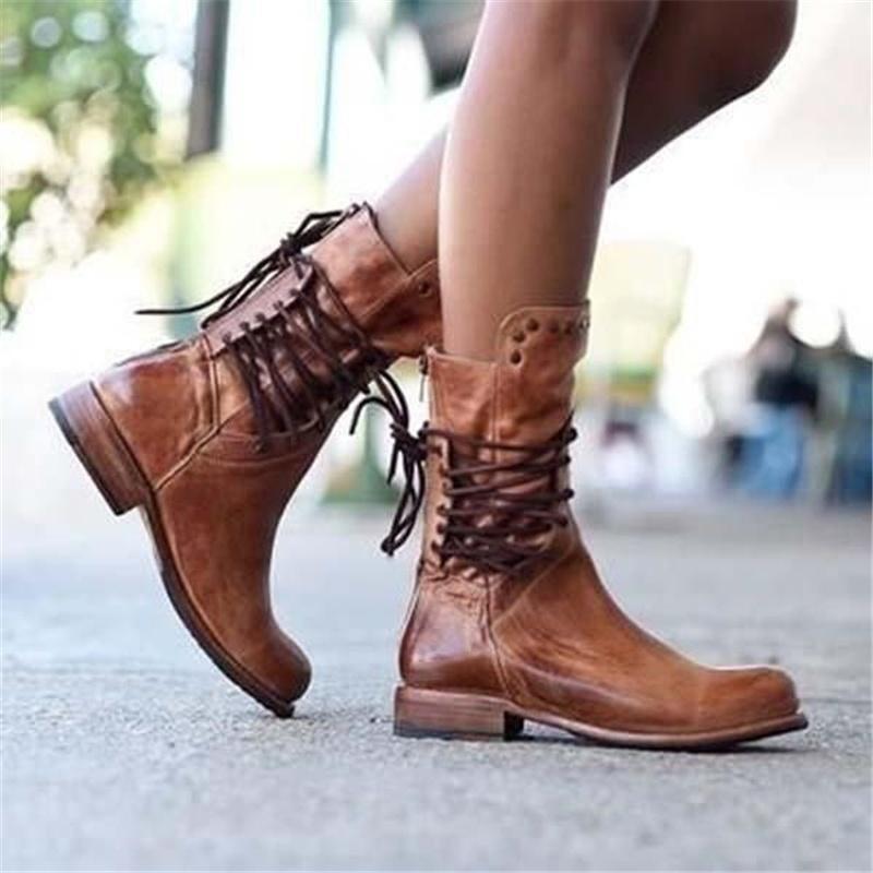 Solis | Women's Ankle Boots Low Heel - Comfortable Booties