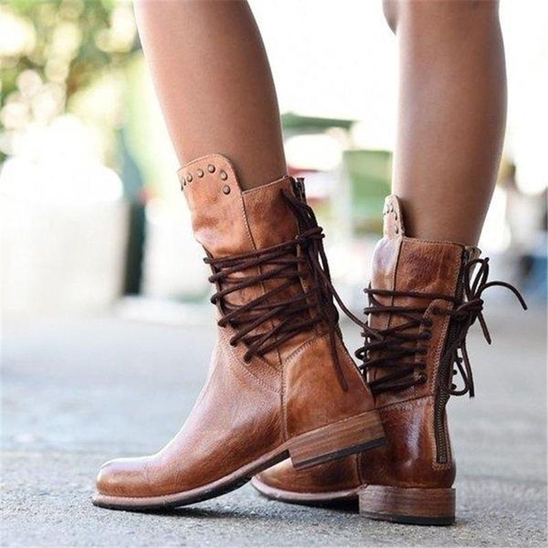 Solis | Women's Ankle Boots Low Heel - Comfortable Booties