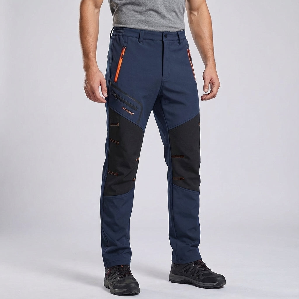 Orlando Men's Stretch Winter Outdoor Trousers – Waterproof Warm Fit-Tactical Cargo Pants-Dark blue-S-Camoufit