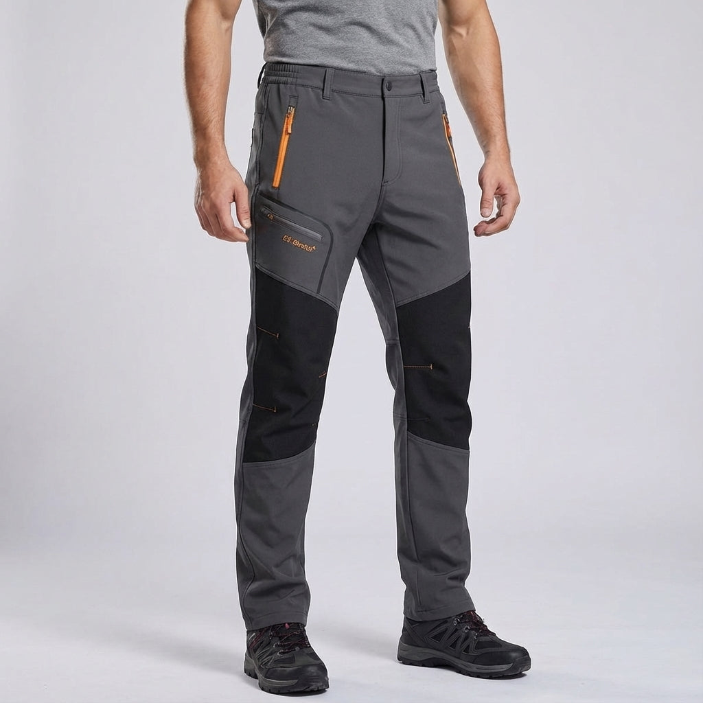 Orlando Men's Stretch Winter Outdoor Trousers – Waterproof Warm Fit-Tactical Cargo Pants-Grey-S-Camoufit