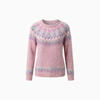 Novara | Women's Soft Knit Sweater – Nordic Wool Blend Relaxed Fit-Nordic Sweater-Pink-S-