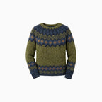 Virelisse | Women's Nordic Knit Sweater – Soft Relaxed Winter Fit-Nordic Sweater-Green-S-
