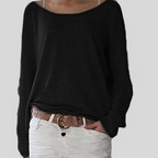 Roséa | Women's Lightweight Pullover Jumper Soft Relaxed Fit Round Neck Cosy Casual Sweater-Women's Long Sleeve Tops-Beige-S-