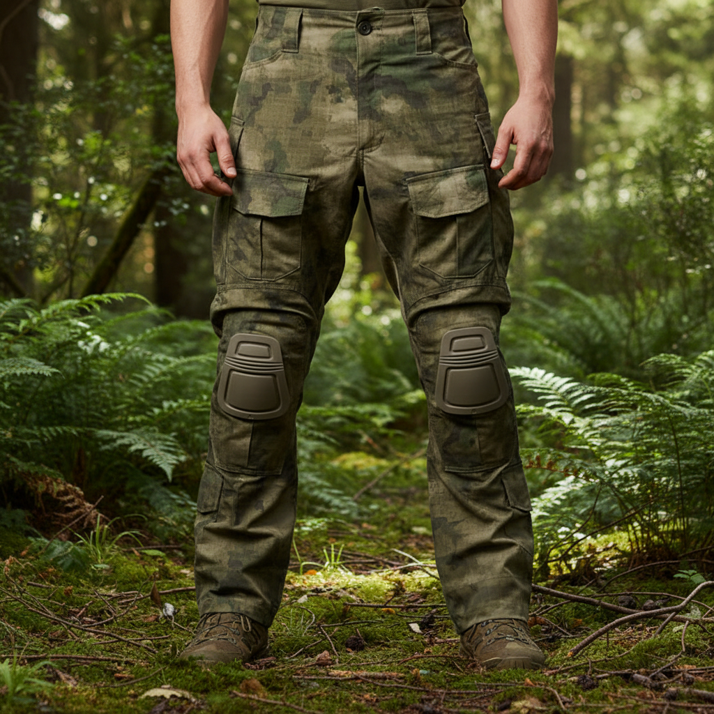 Luis Tactical Cargo Trousers – Multi-Pocket Outdoor Utility Fit-Tactical Cargo Pants-Light Green-S-Camoufit