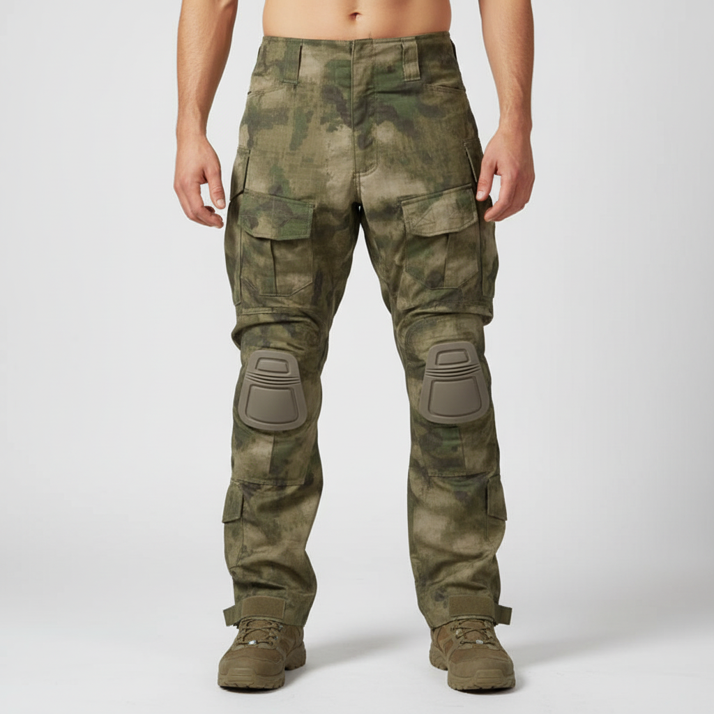 Luis Tactical Cargo Trousers – Multi-Pocket Outdoor Utility Fit-Tactical Cargo Pants-Light Green-S-Camoufit