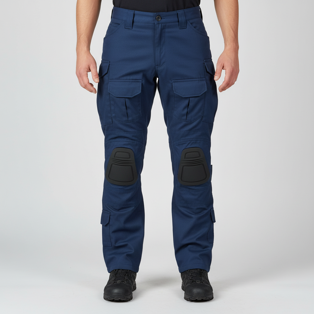 Luis Tactical Cargo Trousers – Multi-Pocket Outdoor Utility Fit-Tactical Cargo Pants-Dark Blue-S-Camoufit