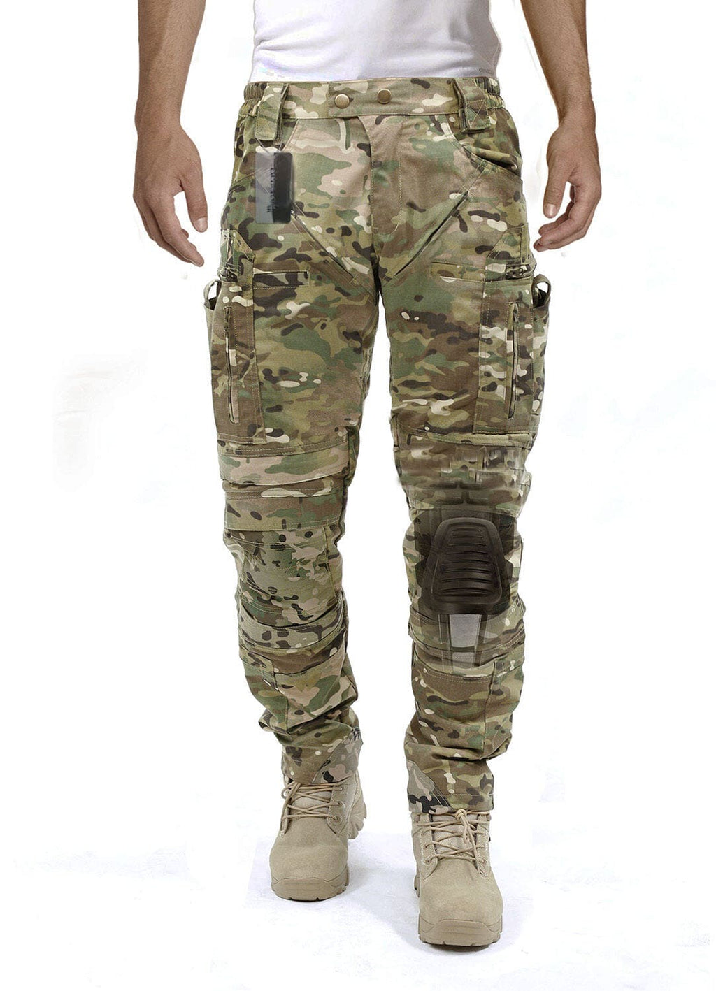 Luis Tactical Cargo Trousers – Multi-Pocket Outdoor Utility Fit-Tactical Cargo Pants-Light Green-S-Camoufit