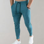 Men's Slim Fit Jogging Pants – Breathable Stretch Comfort Fit-men's sweatpants-Blue-M-