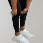 Men's Slim Fit Jogging Pants – Breathable Stretch Comfort Fit-men's sweatpants-Black-M-