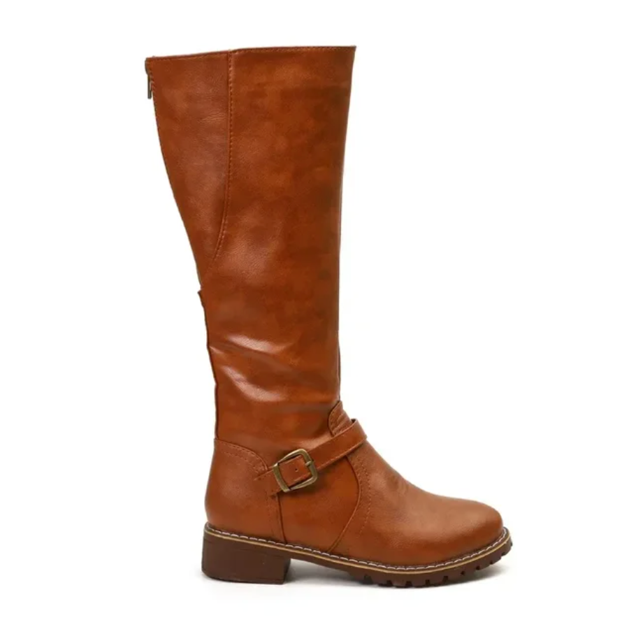 Emma Trendy Women's Boots - Supportive Non-Slip Comfort Style-Women's High Boots-Brown-5-Camoufit