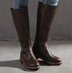 Emma Trendy Women's Boots - Supportive Non-Slip Comfort Style-Women's High Boots-Dark Brown-5-Camoufit