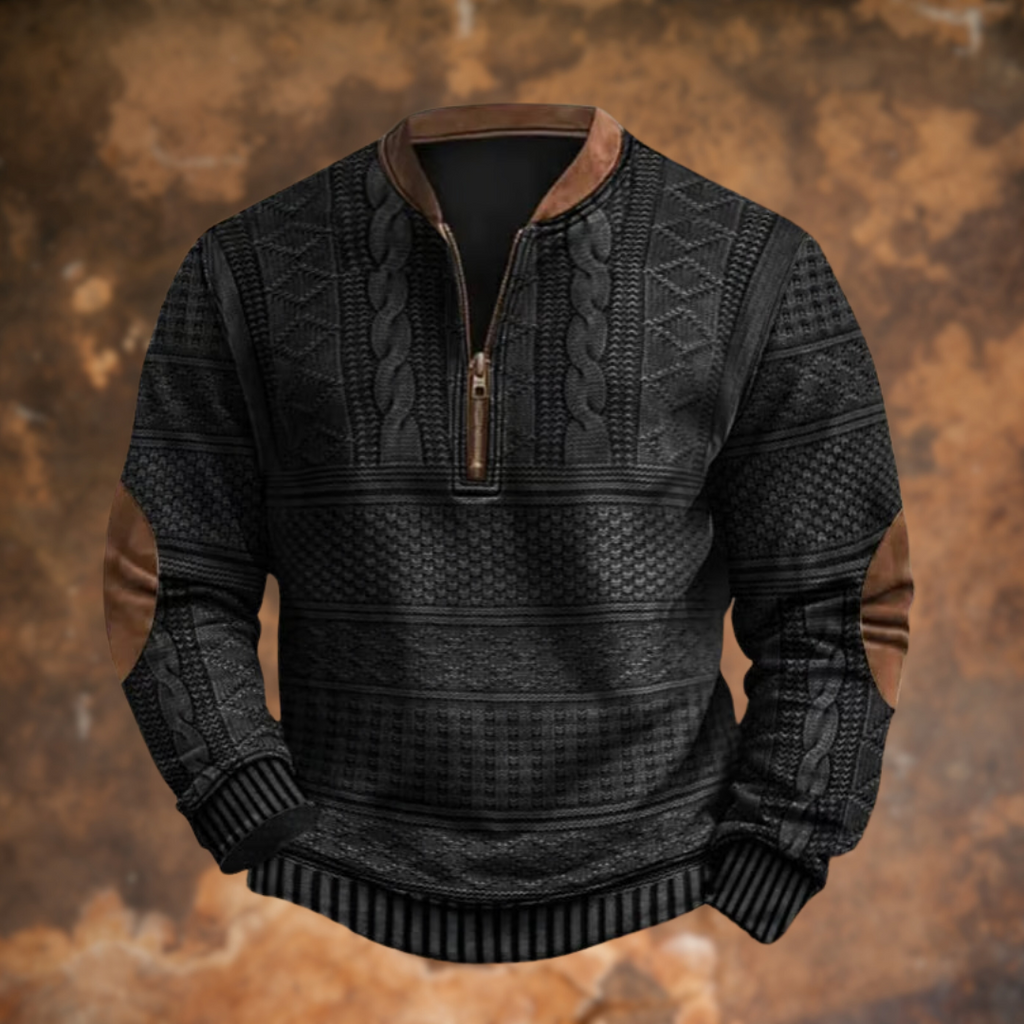Mane | Men's Sweater | Practical Quarter-Zip & Warm Fit
