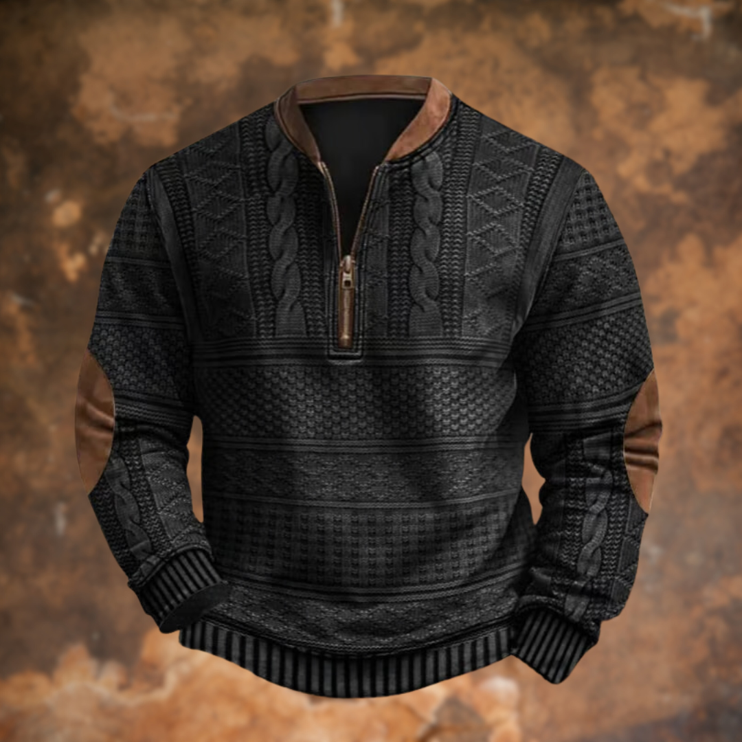 Mane | Men's Sweater | Practical Quarter-Zip & Warm Fit