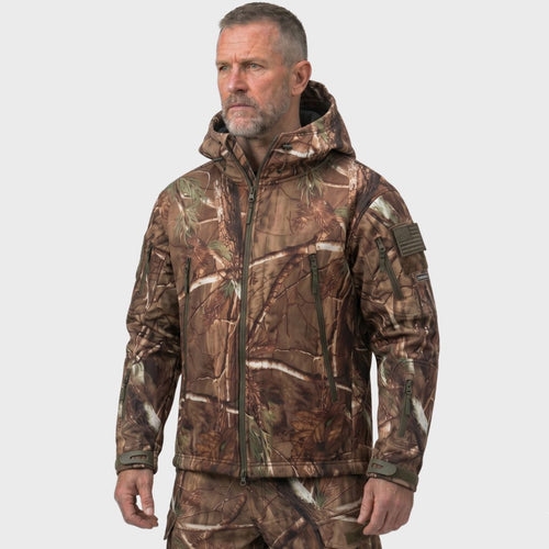 Casen | Softshell Jacket and Pants Set for Men - Waterproof Camo Fleece Lined Hunting Fit-Tactical Set-Tree camo-XS-Camoufit