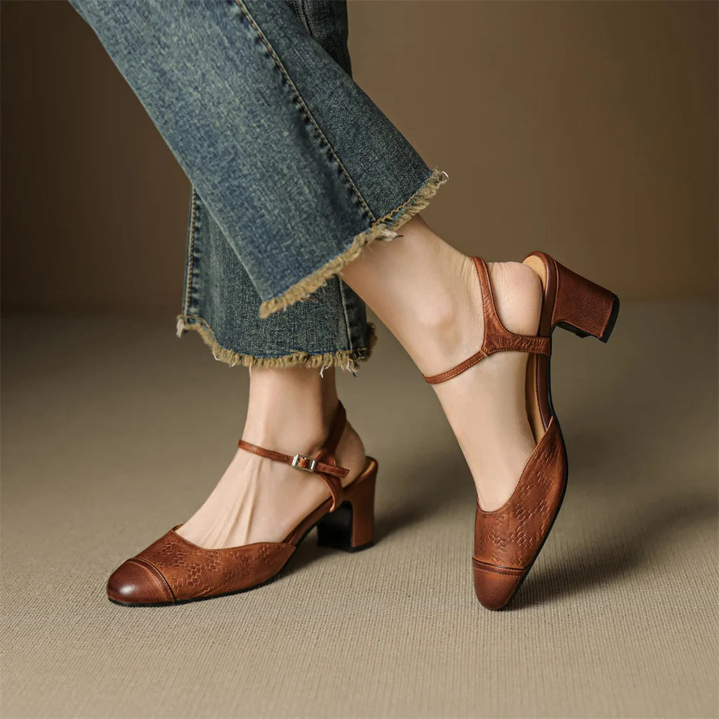 Valery Genuine Leather Pumps 2