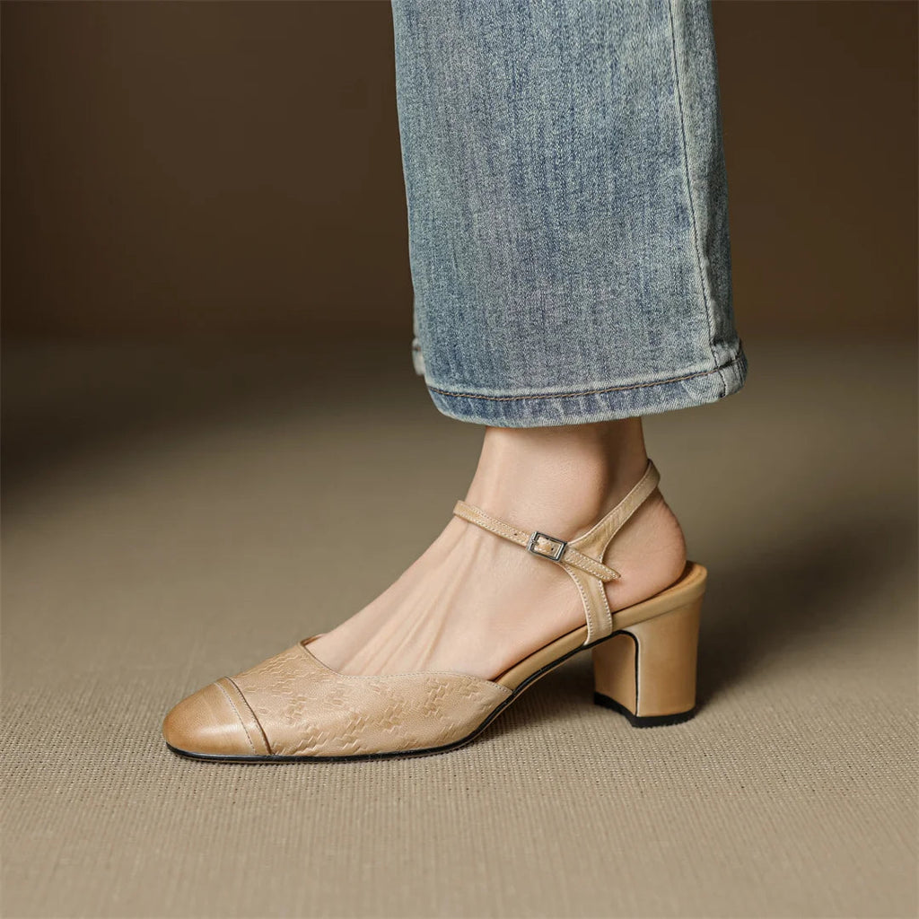 Valery Genuine Leather Pumps 8