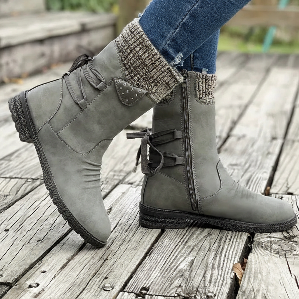 Women's Waterproof Winter Boots – Fleece Lined Snow Boots with Non-Slip Sole, 5 Colors, EU 35–42 – Zahara