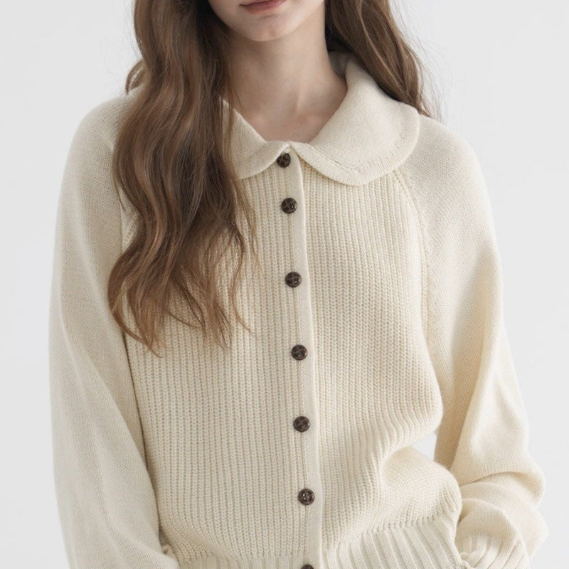 Mechi | Women's Soft Knit Cardigan - Long Sleeve Textured Open Front Sweater with Pockets
