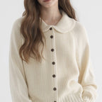 Mechi | Women's Soft Knit Cardigan - Long Sleeve Textured Open Front Sweater with Pockets