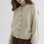 Mechi | Women's Soft Knit Cardigan - Long Sleeve Textured Open Front Sweater with Pockets
