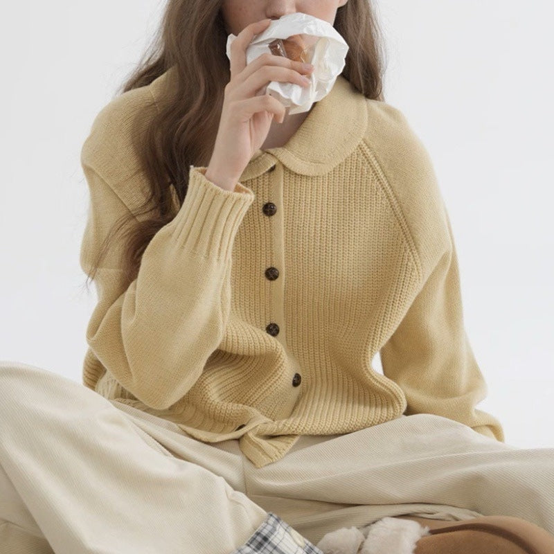 Mechi | Women's Soft Knit Cardigan - Long Sleeve Textured Open Front Sweater with Pockets