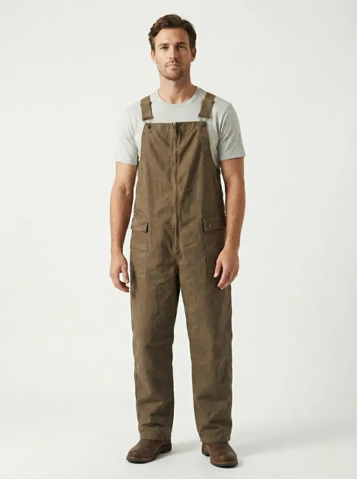 Winston Zipper Overalls-Jumpsuits & Overalls-CAMOUFIT-Brown-S-Camoufit
