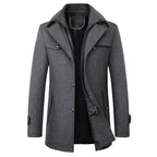 Figueral | Men's Winter Coat | Elegant Stand Collar | Warm & Stylish for Business