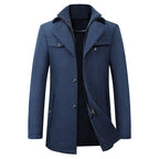 Figueral | Men's Winter Coat | Elegant Stand Collar | Warm & Stylish for Business