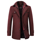 Figueral | Men's Winter Coat | Elegant Stand Collar | Warm & Stylish for Business