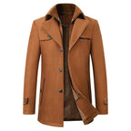 Figueral | Men's Winter Coat | Elegant Stand Collar | Warm & Stylish for Business