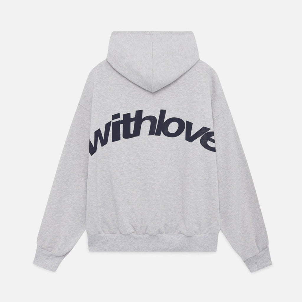 With-Love Unisex Hoodie – Comfortable Modern Fit Pullover-Unisex Hoodie-CAMOUFIT-Gray-S-Camoufit