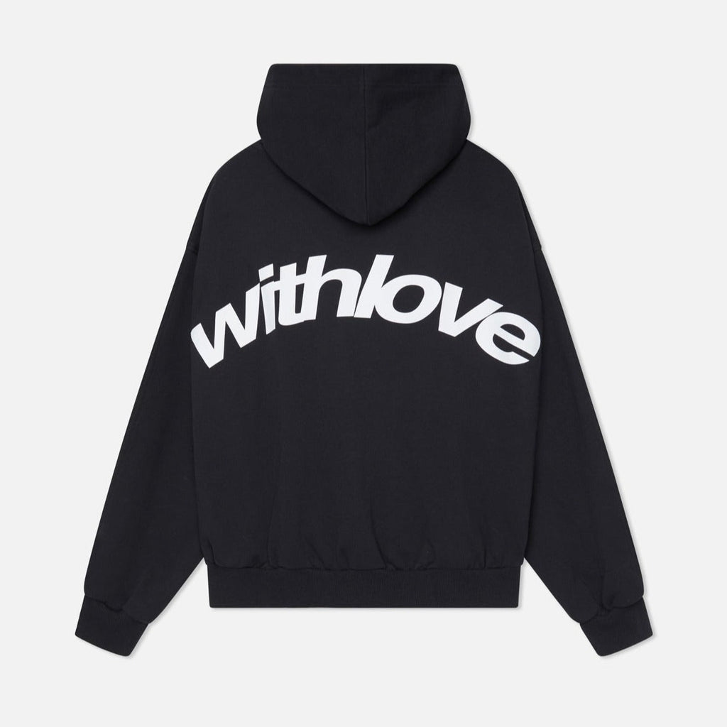 With-Love Unisex Hoodie – Comfortable Modern Fit Pullover-Unisex Hoodie-CAMOUFIT-Black-S-Camoufit