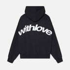 With-Love Unisex Hoodie – Comfortable Modern Fit Pullover-Unisex Hoodie-CAMOUFIT-Black-S-Camoufit